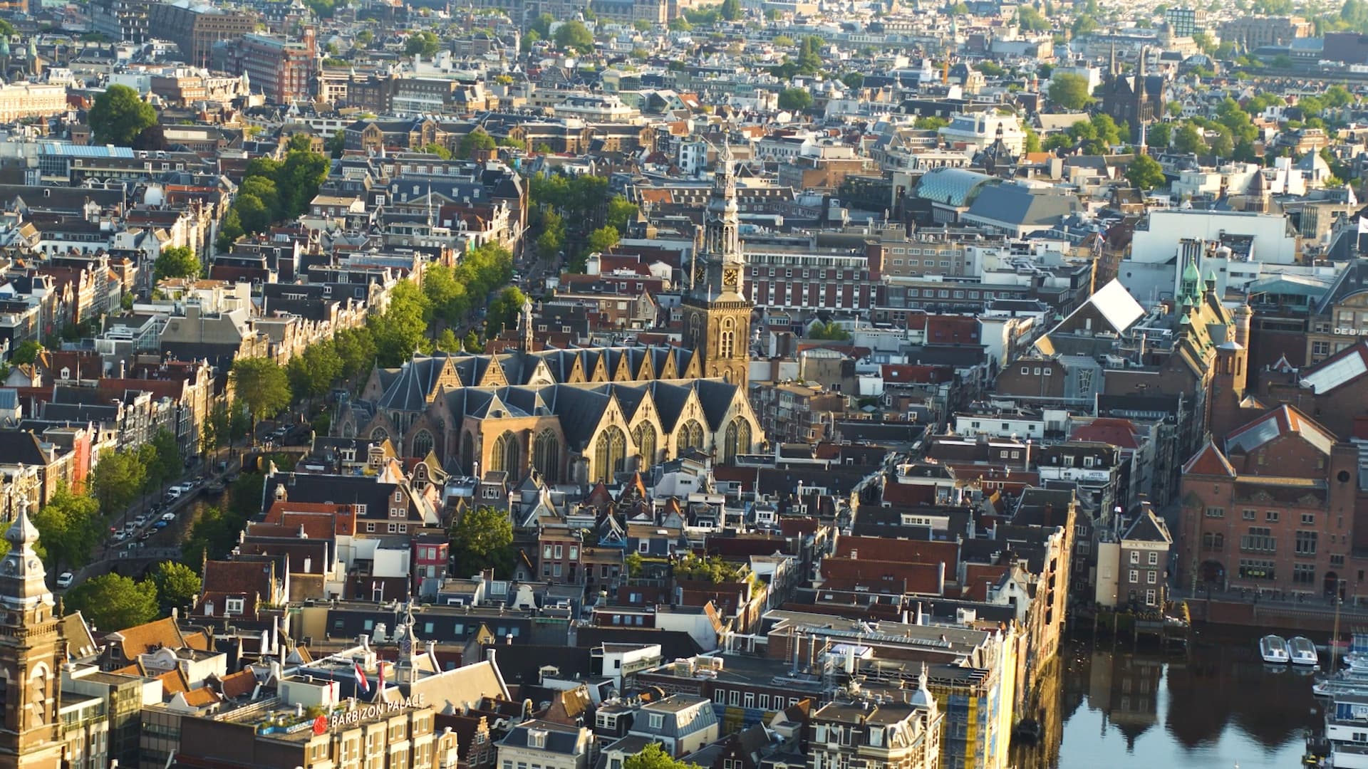 Amsterdam Aerial drone video