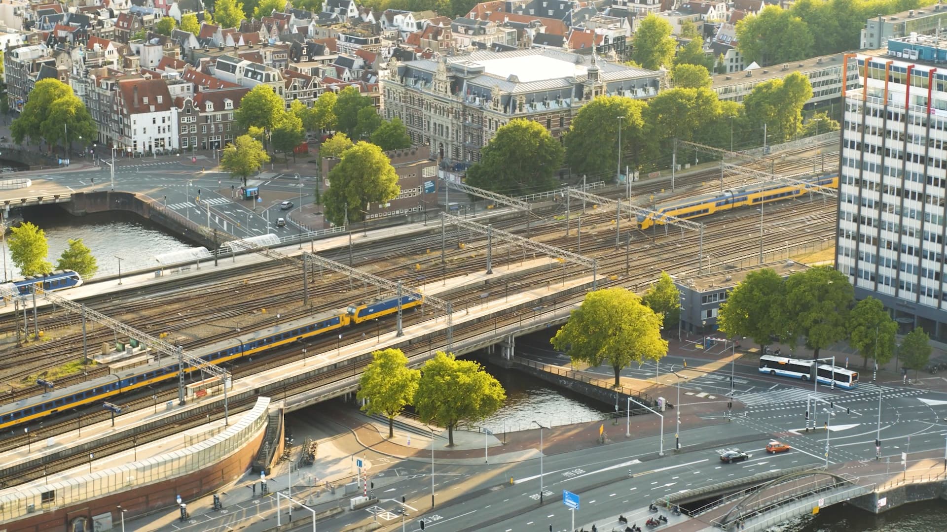 Amsterdam Aerial drone video