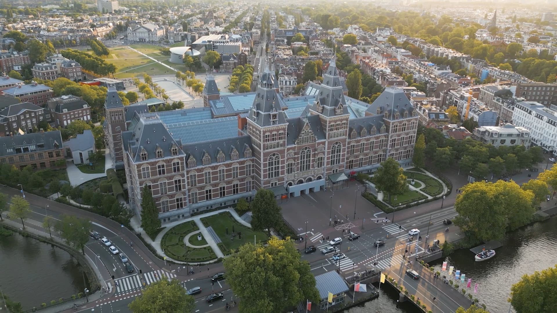 Amsterdam Aerial drone video