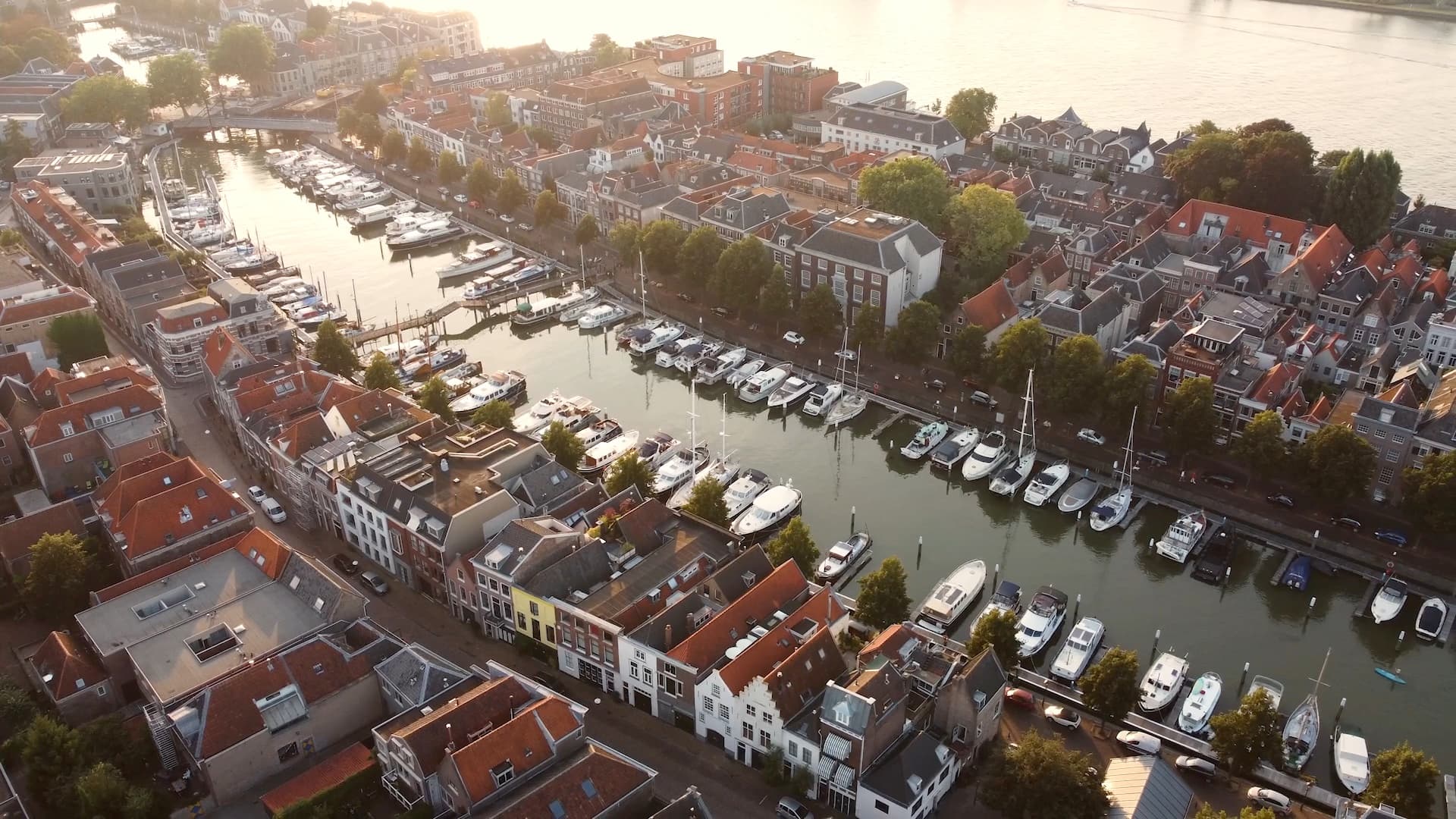 Dordrecht Aerial drone video