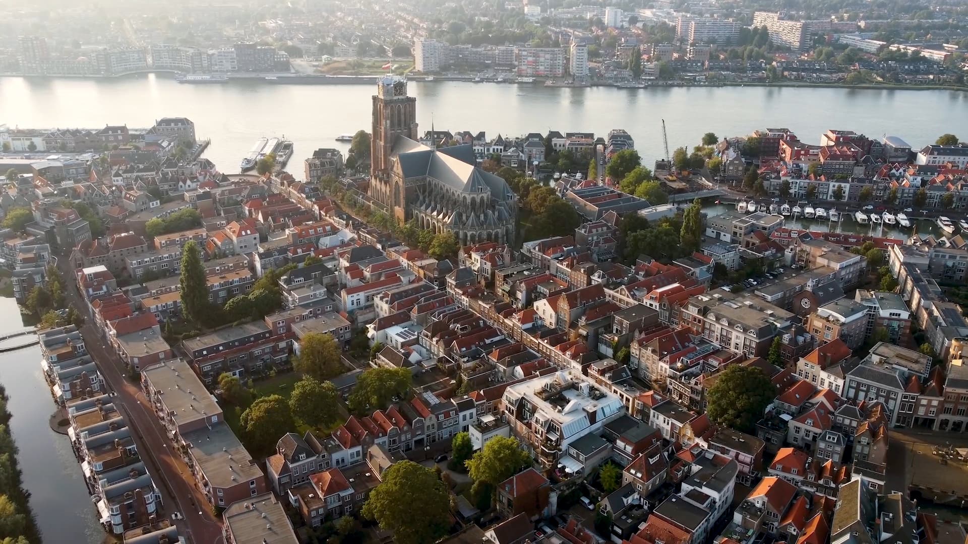 Dordrecht Aerial drone video
