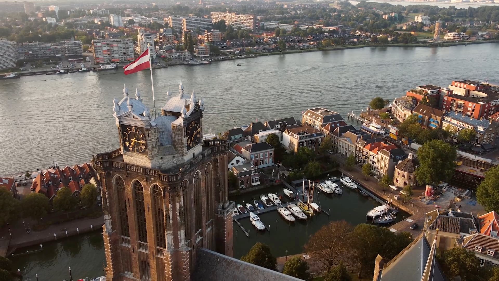 Dordrecht Aerial drone video