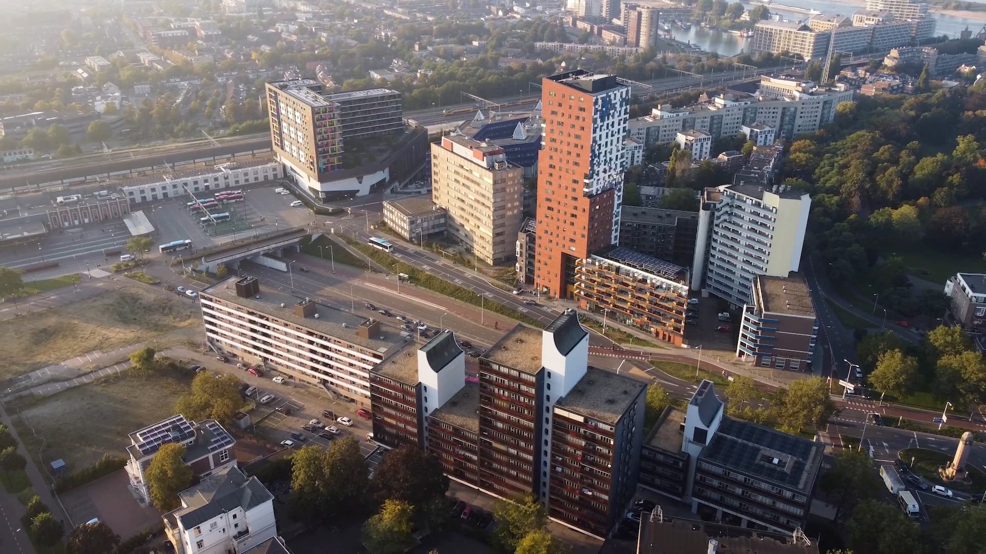 Nijmegen Aerial drone video