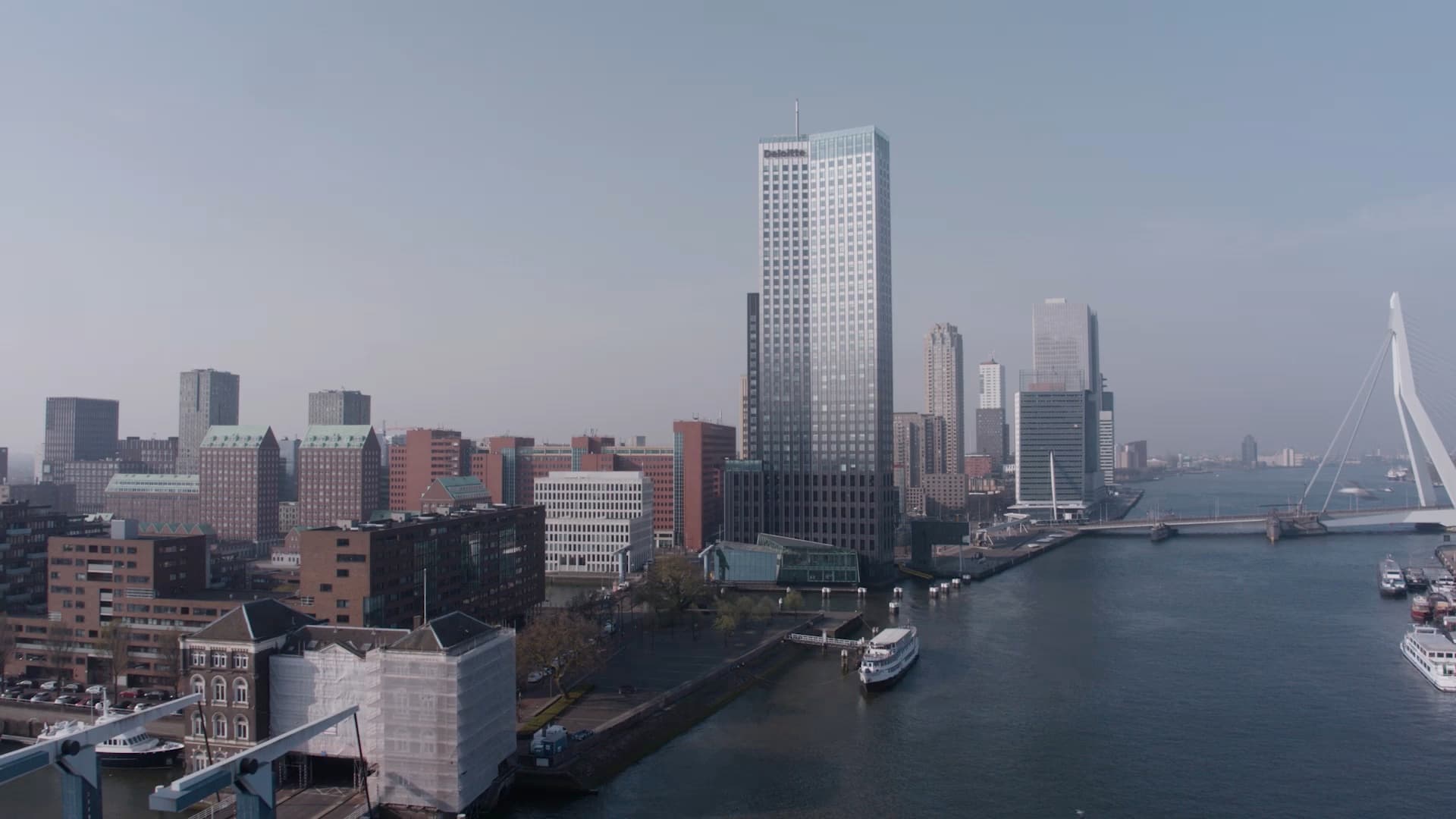 Rotterdam Aerial drone video