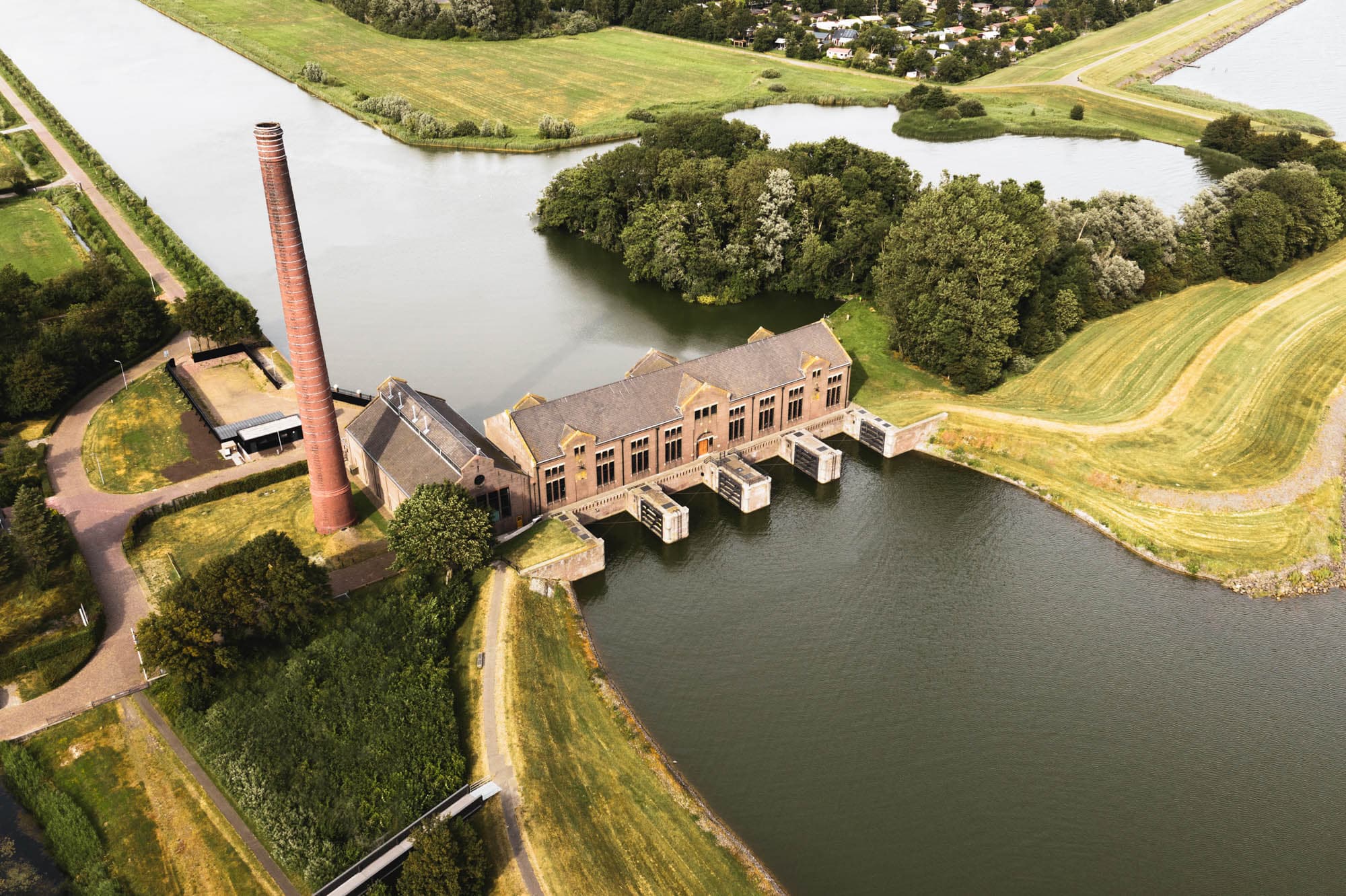 Drone opname door Ungraded van Nederlandse landschappen