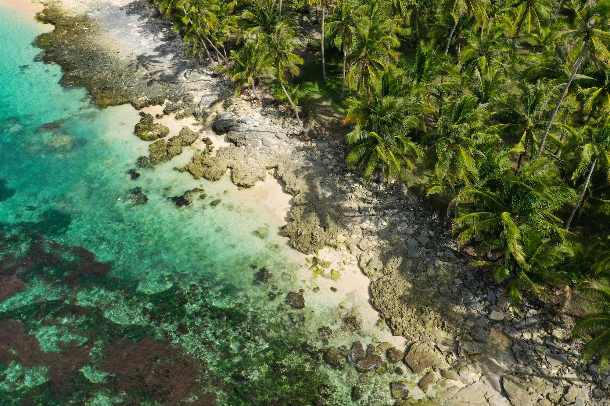 Drone opname door Ungraded van een strand