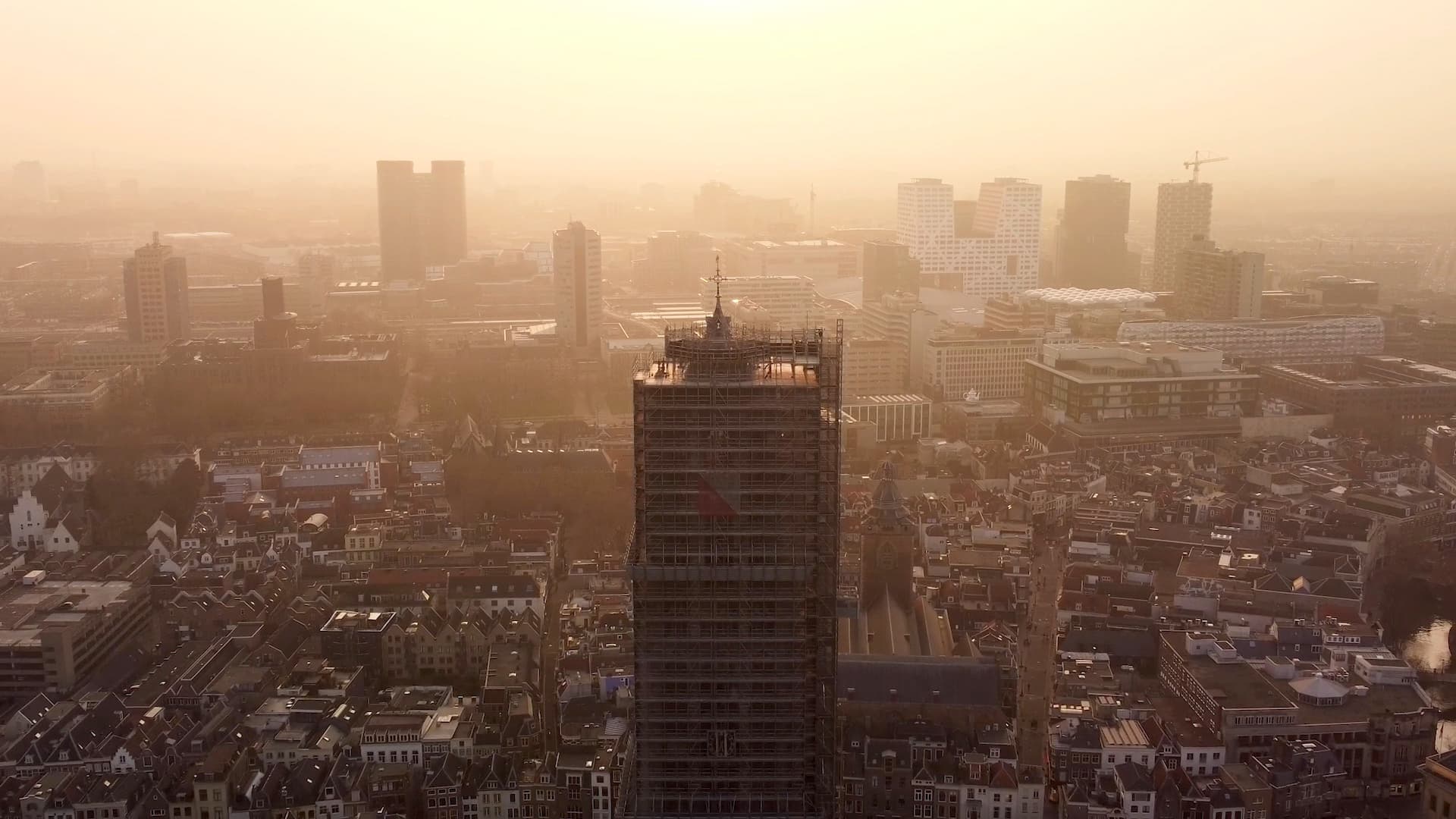 Utrecht Aerial drone video