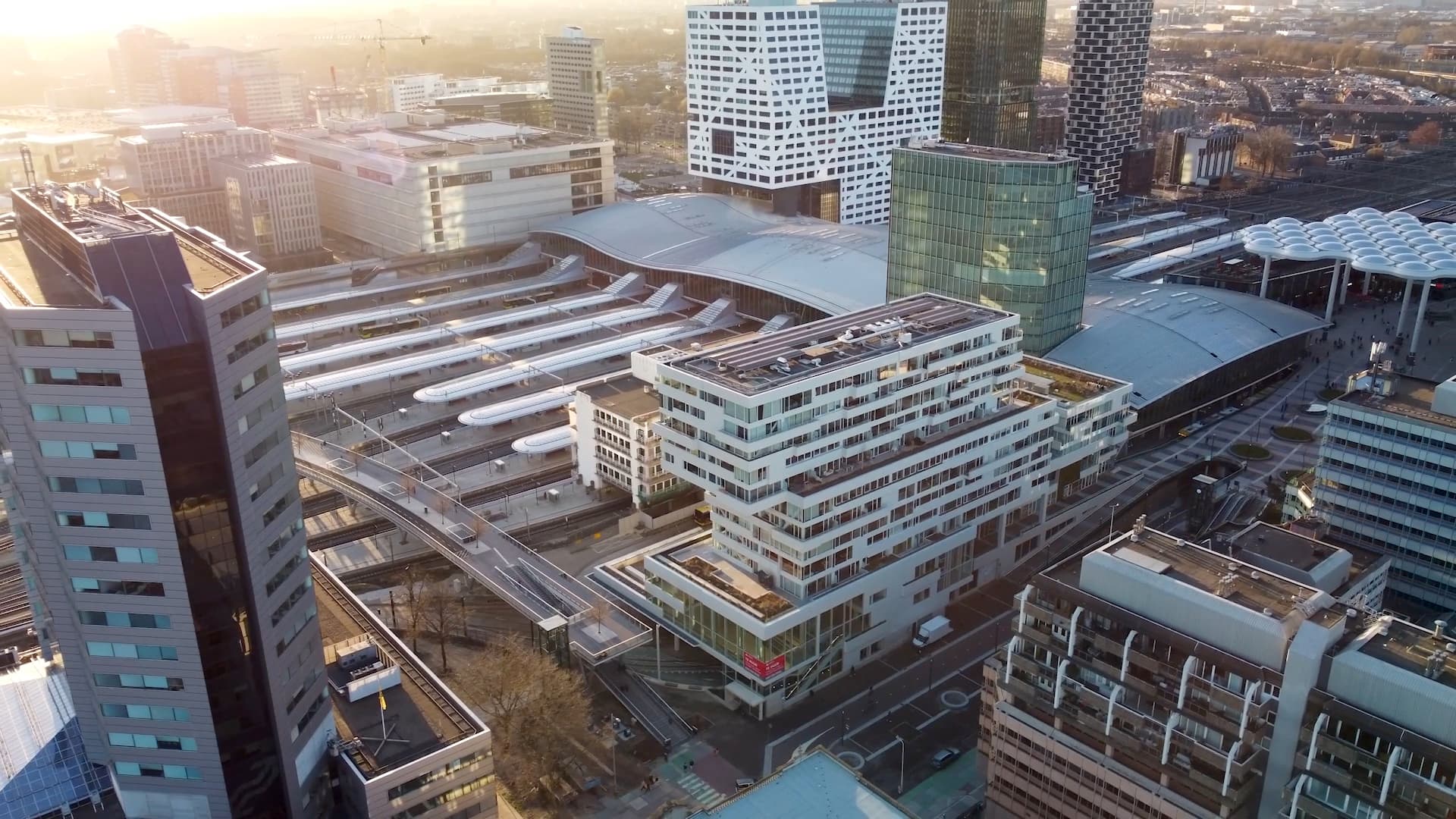 Utrecht Aerial drone video